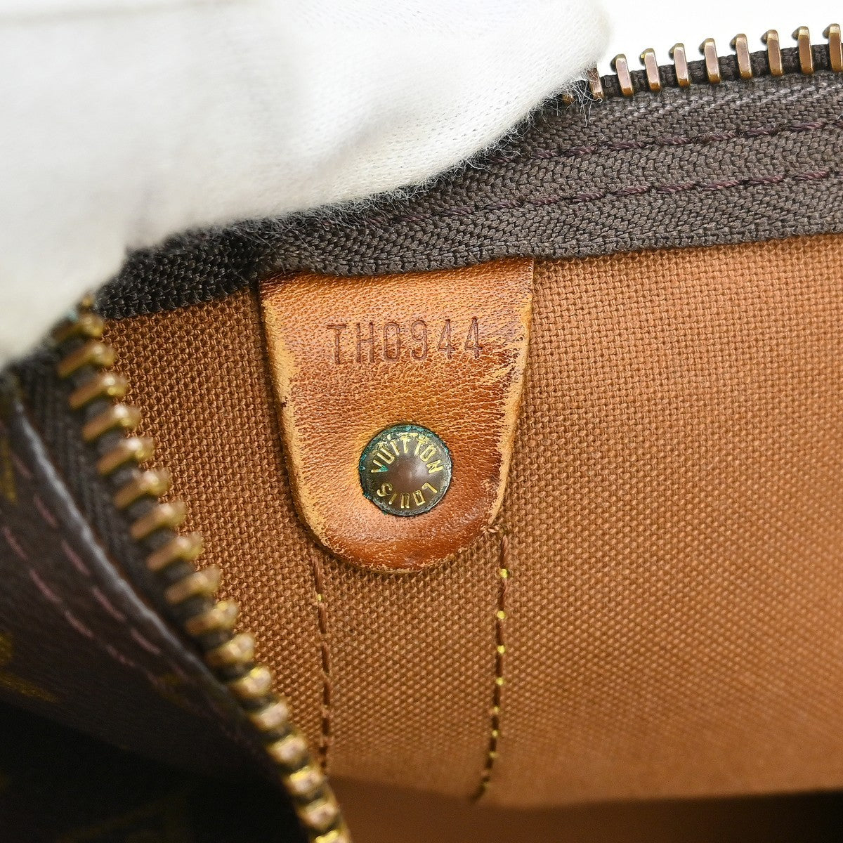 Louis Vuitton Keepall Bandouliere Bag Monogram Canvas Brown Canvas Travel Bag Bag (Pre-Loved)