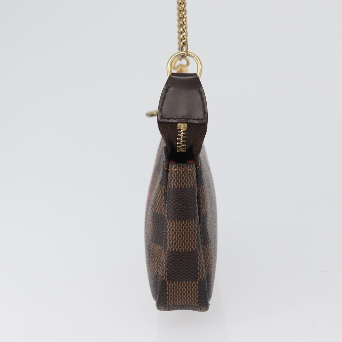 Louis Vuitton Pochette Accessoires Limited Edition Damier Brown Canvas Clutche & Pouche Bag (Authentic Pre-Loved)