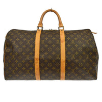Louis Vuitton Louis Vuitton Keepall Bag Monogram Canvas Brown Canvas Travel Bag Bag (Authentic Pre-Loved)