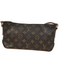 Louis Vuitton Trotteur Handbag Monogram Canvas Brown Canvas Shoulder Bag Bag (Authentic Pre-Loved)