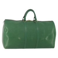 Louis Vuitton Louis Vuitton Keepall Bag Epi Leather Green Leather Travel Bag Bag (Pre-Loved)