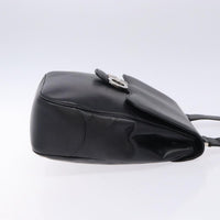 Salvatore Ferragamo Gancini Shoulder Bag Leather Black Leather Shoulder Bag Bag (Authentic Pre-Loved)