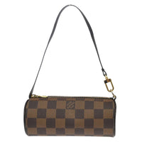 Louis Vuitton Papillon Pochette Damier Brown Canvas Clutche & Pouche Bag (Pre-Loved)