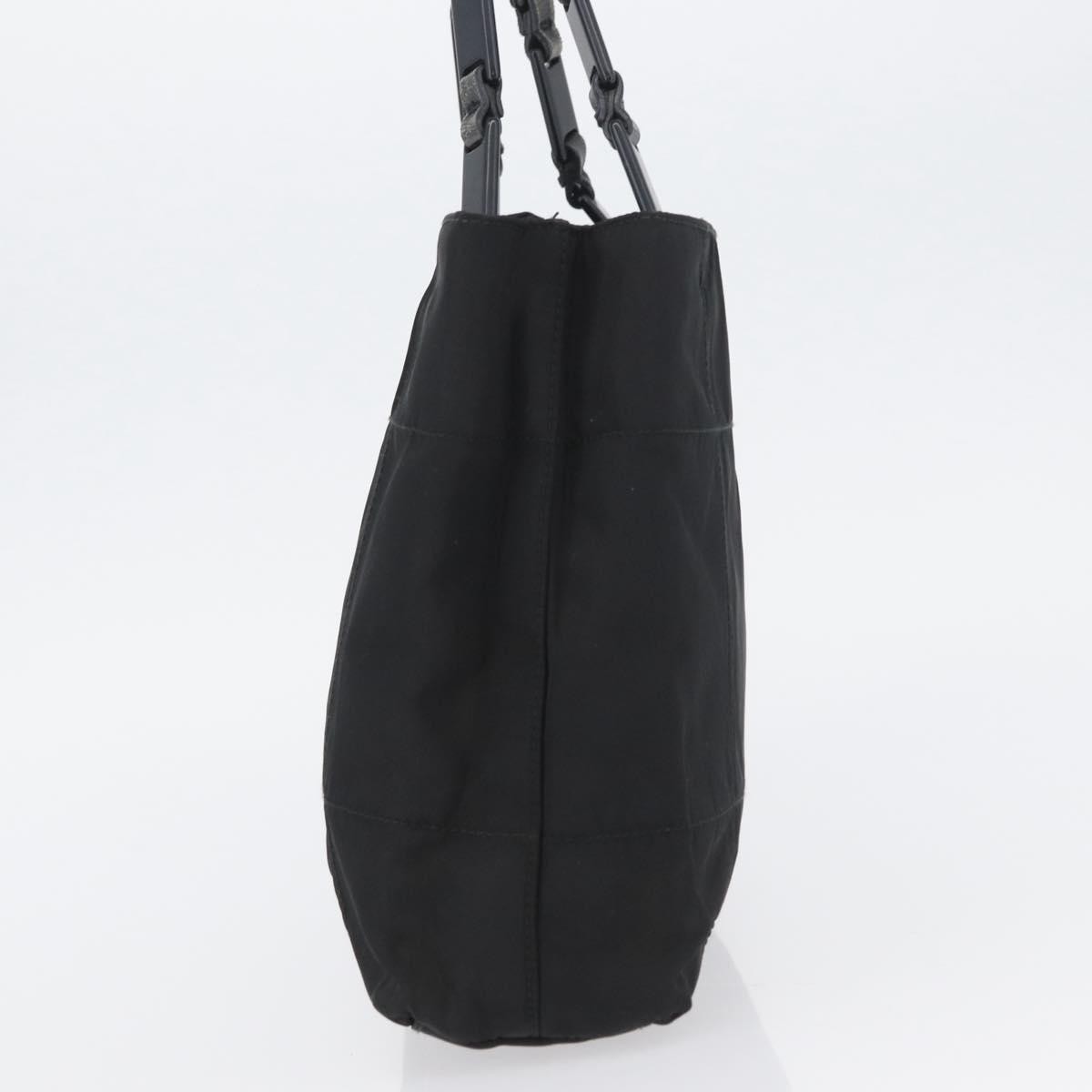 Prada Vintage Tote Nylon Black Nylon Tote Bag Bag (Authentic Pre-Loved)