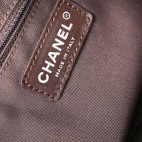 Chanel All Day Long Tote Chevron Leather Brown Leather Tote Bag Bag (Authentic Pre-Loved)