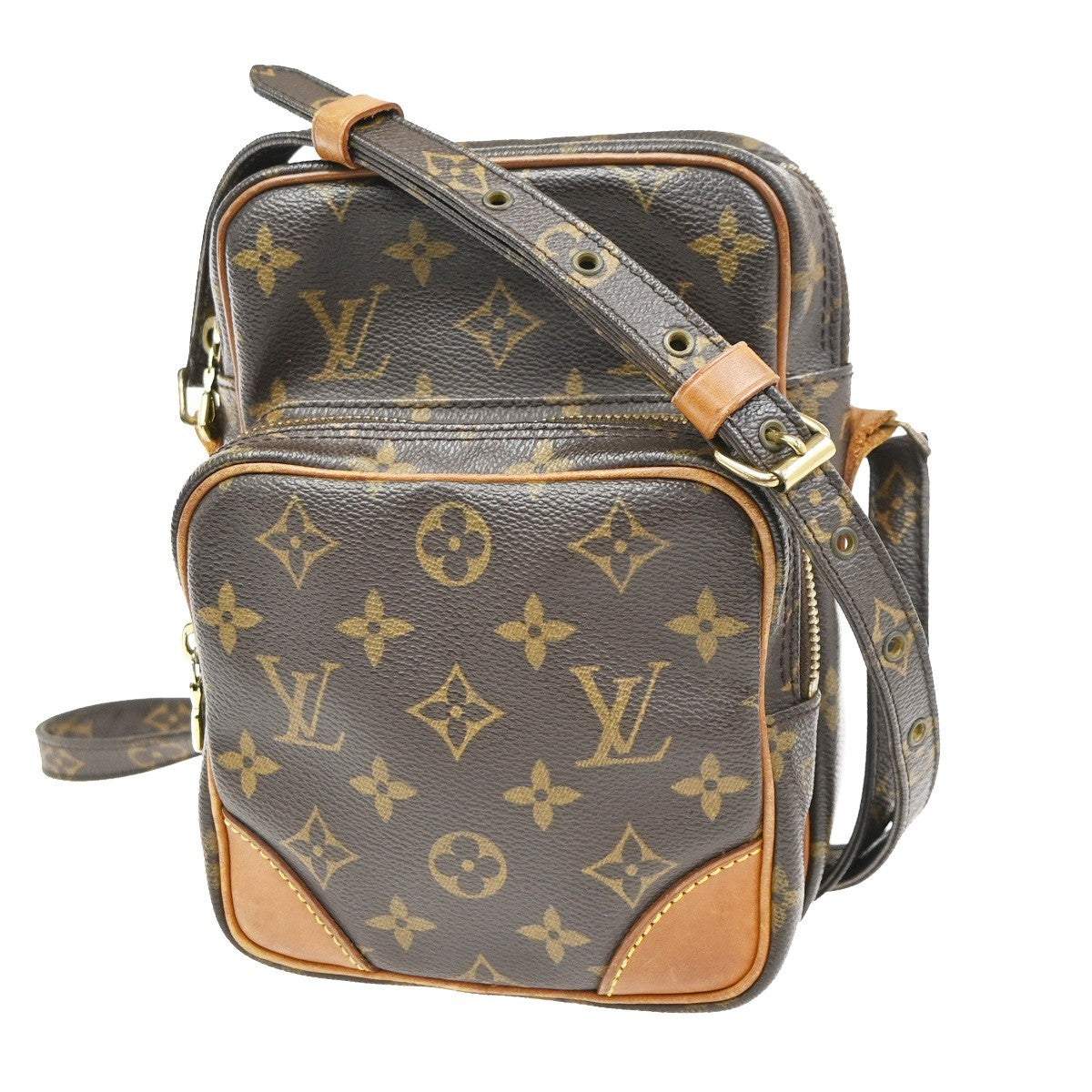 Louis Vuitton Amazone Bag Monogram Canvas Brown Canvas Shoulder Bag Bag (Authentic Pre-Loved)