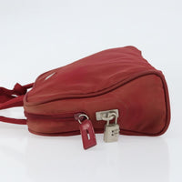 Prada Zip Around Tote Tessuto Red Nylon Shoulder Bag Bag (Authentic Pre-Loved)