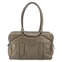 Salvatore Ferragamo Gancini Buckle Shoulder Bag Leather Gold Leather Tote Bag Bag (Pre-Loved)