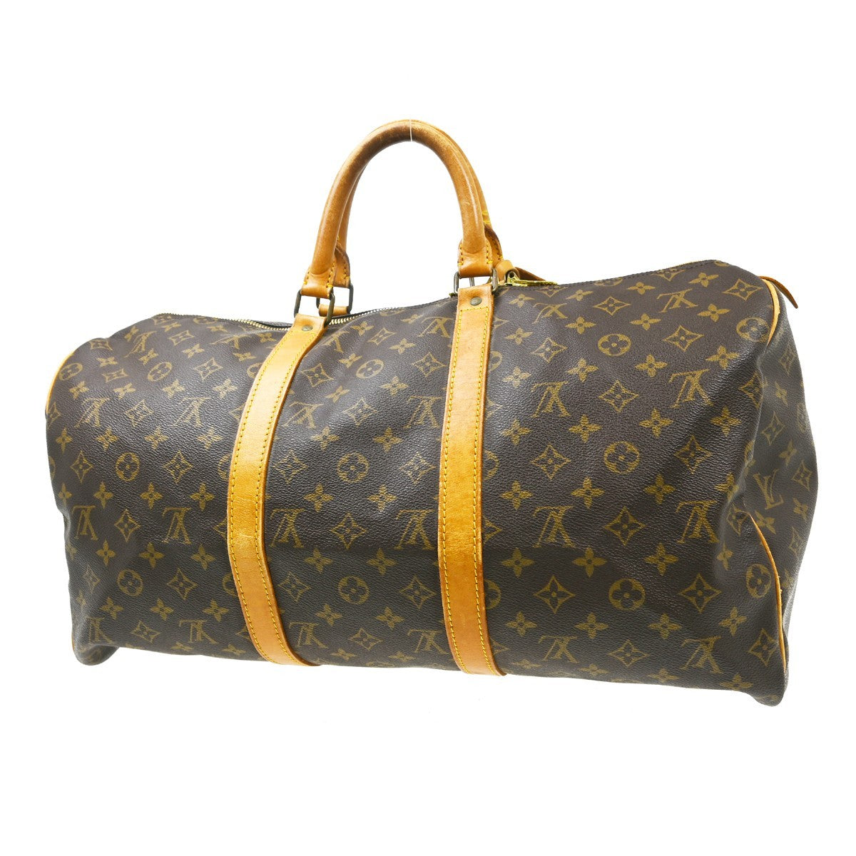 Louis Vuitton Louis Vuitton Keepall Bag Monogram Canvas Brown Canvas Travel Bag Bag (Pre-Loved)