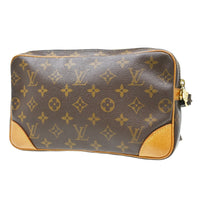 Louis Vuitton Marly Dragonne Clutch Monogram Canvas Brown Canvas Clutche & Pouche Bag (Authentic Pre-Loved)