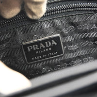 Prada Vintage Tote Leather Black Leather Tote Bag Bag (Pre-Loved)