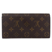 Louis Vuitton Emilie Wallet Monogram Canvas Brown Canvas Wallets Accessory (Authentic Pre-Loved)