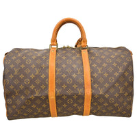 Louis Vuitton Louis Vuitton Keepall Bag Monogram Canvas Brown Canvas Travel Bag Bag (Pre-Loved)