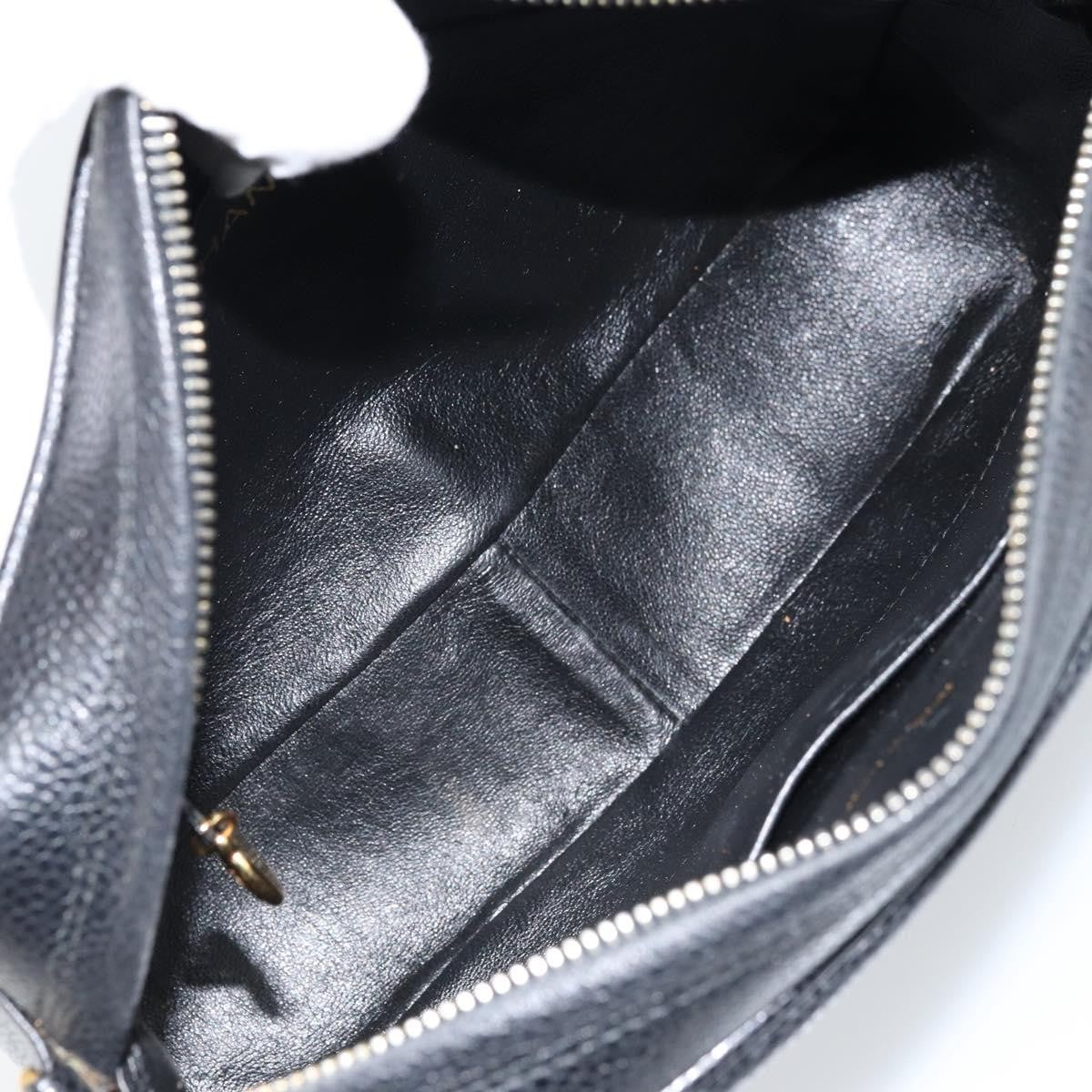 Chanel Vintage Front Pocket Cc Camera Bag Caviar Black Leather Shoulder Bag Bag (Authentic Pre-Loved)