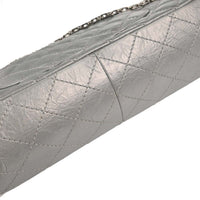 Chanel Reissue 2.55 Double Compartment Flap Bag Quilted Aged Calfskin Silver Calfskin Shoulder Bag Bag (Pre-Loved)