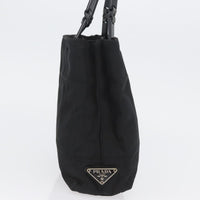 Prada Vintage Tote Nylon Black Nylon Tote Bag Bag (Authentic Pre-Loved)