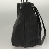 Salvatore Ferragamo Vara Bow Tote Leather Black Leather Tote Bag Bag (Pre-Loved)