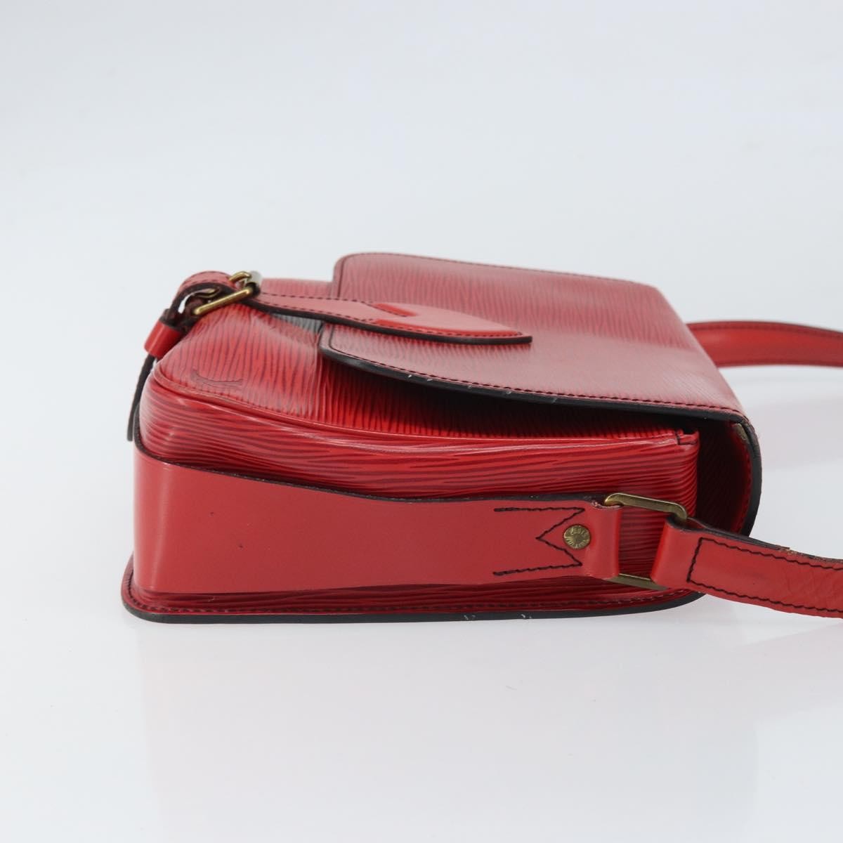 Louis Vuitton Cartouchiere Handbag Epi Leather Red Leather Shoulder Bag Bag (Pre-Loved)