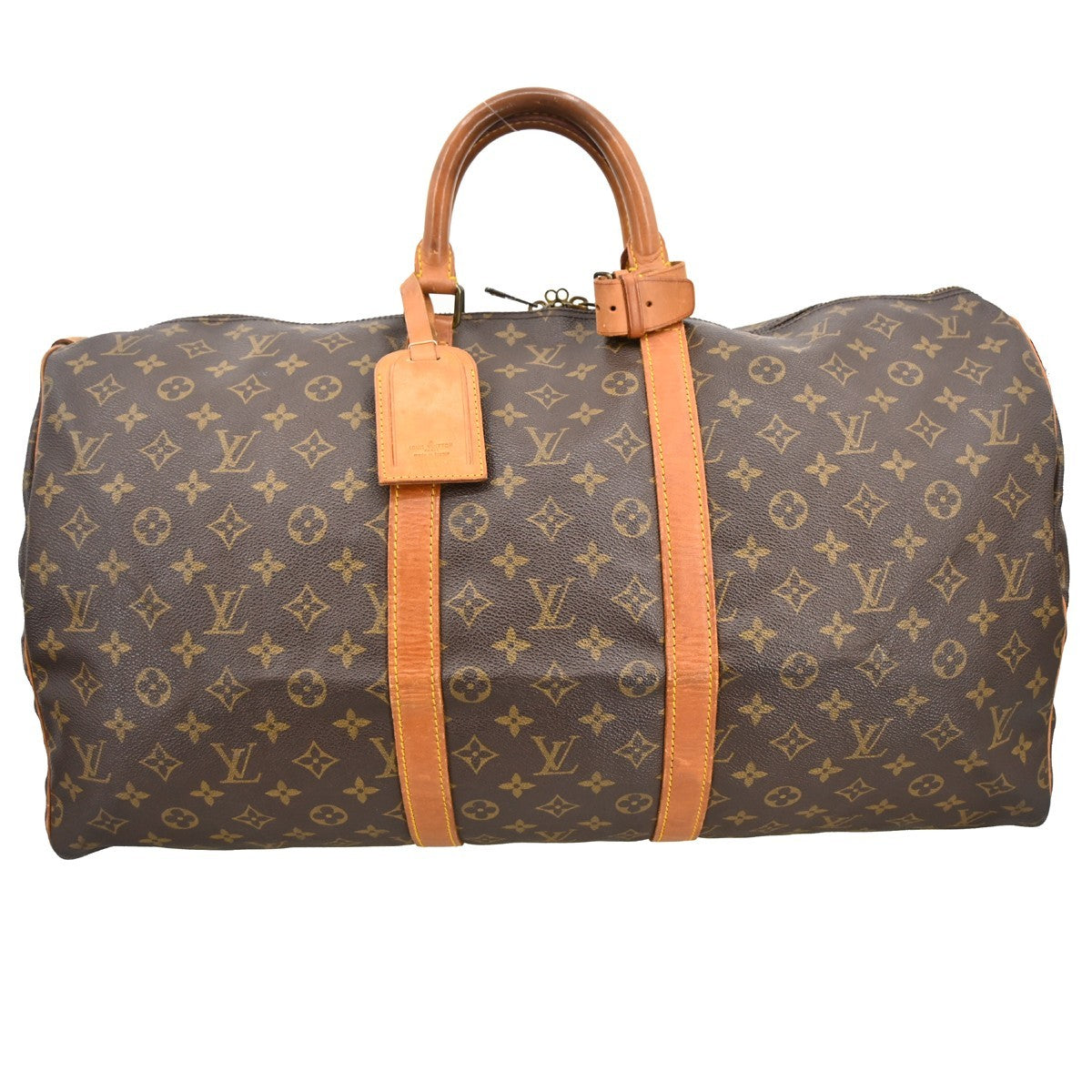 Louis Vuitton Louis Vuitton Keepall Bag Monogram Canvas Brown Canvas Travel Bag Bag (Authentic Pre-Loved)