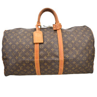 Louis Vuitton Louis Vuitton Keepall Bag Monogram Canvas Brown Canvas Travel Bag Bag (Authentic Pre-Loved)