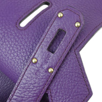 Hermes Jypsiere Bag Clemence Purple Leather Shoulder Bag Bag (Authentic Pre-Loved)