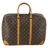 Louis Vuitton Sirius Handbag Monogram Canvas Brown Canvas Travel Bag Bag (Pre-Loved)