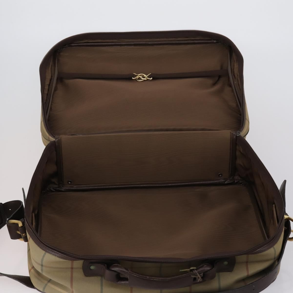 Burberry Nova Check Boston Bag Canvas Beige Canvas Travel Bag Bag (Authentic Pre-Loved)