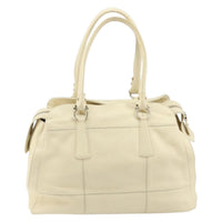 Salvatore Ferragamo Gancini Shoulder Bag Leather Beige Leather Shoulder Bag Bag (Authentic Pre-Loved)