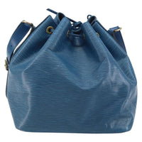 Louis Vuitton Petit Noe Handbag Epi Leather Blue Leather Shoulder Bag Bag (Authentic Pre-Loved)