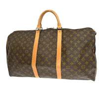 Louis Vuitton Keepall Bag Monogram Canvas Brown Canvas Travel Bag Bag (Authentic Pre-Loved)
