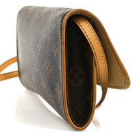 Louis Vuitton Twin Handbag Monogram Canvas Brown Canvas Clutche & Pouche Bag (Authentic Pre-Loved)