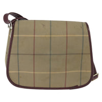 Burberry Nova Check Shoulder Bag Canvas Beige Canvas Shoulder Bag Bag (Authentic Pre-Loved)