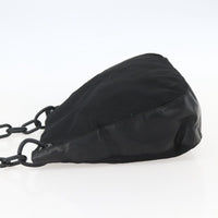 Prada Chain Shoulder Bag Tessuto Black Nylon Shoulder Bag Bag (Pre-Loved)