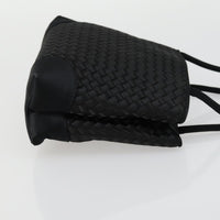 Bottega Veneta Intrecciato Handbag Satin Black Satin Handbag (Authentic Pre-Loved)