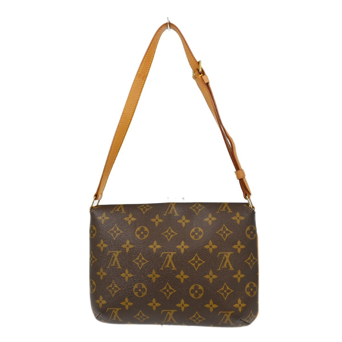Louis Vuitton Musette Tango Handbag Monogram Canvas Brown Canvas Shoulder Bag Bag (Authentic Pre-Loved)
