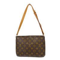 Louis Vuitton Musette Tango Handbag Monogram Canvas Brown Canvas Shoulder Bag Bag (Authentic Pre-Loved)