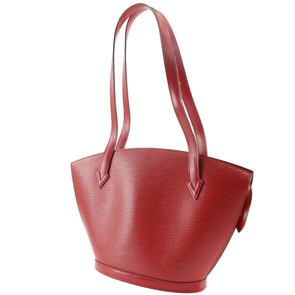 Louis Vuitton Saint Jacques Handbag Epi Leather Red Leather Shoulder Bag Bag (Authentic Pre-Loved)