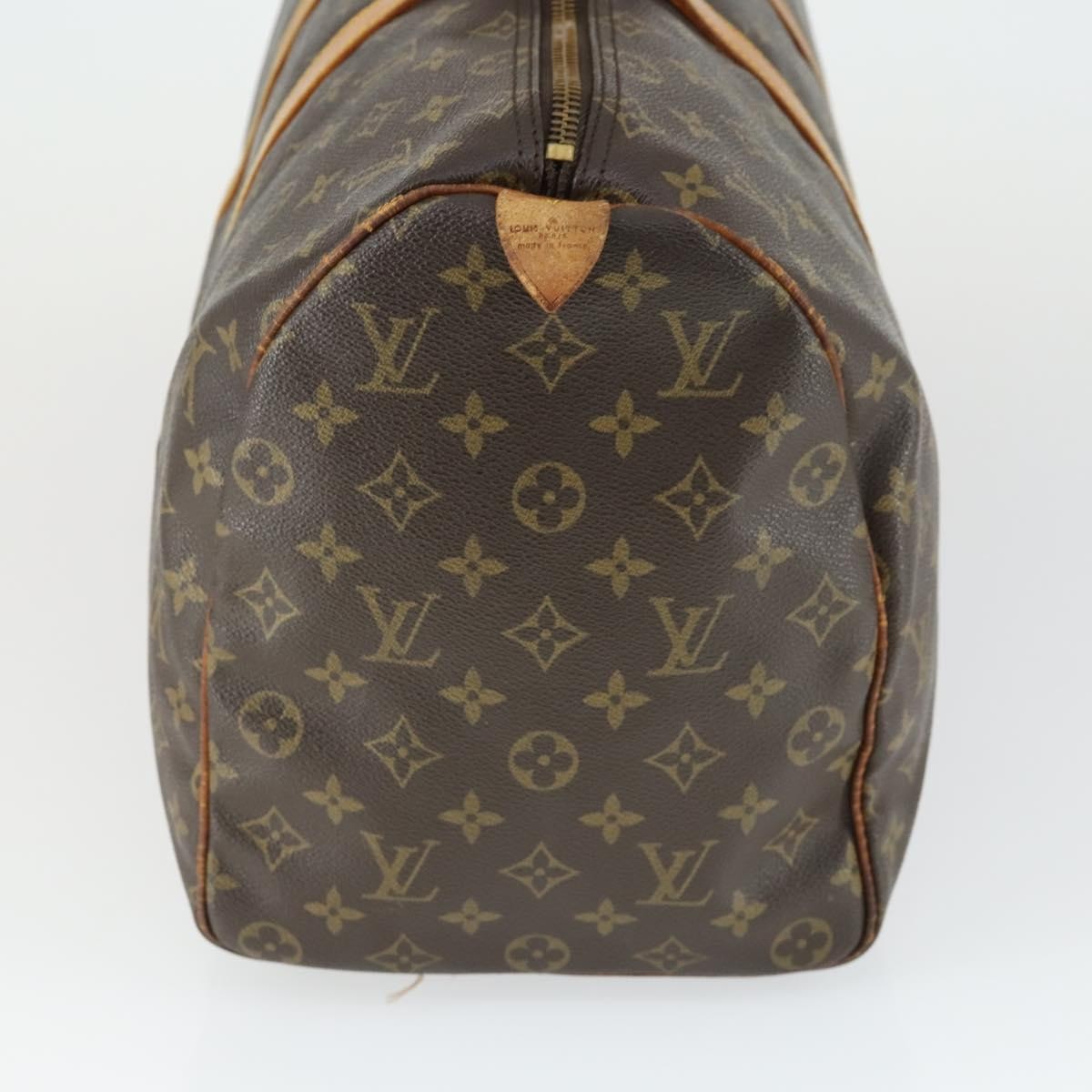 Louis Vuitton Keepall Bag Monogram Canvas Brown Canvas Travel Bag Bag (Pre-Loved)