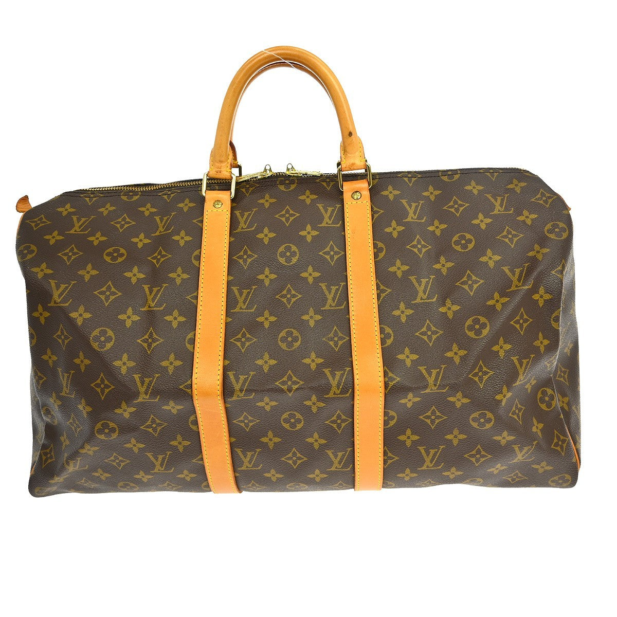 Louis Vuitton Louis Vuitton Keepall Bag Monogram Canvas Brown Canvas Travel Bag Bag (Pre-Loved)