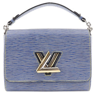 Louis Vuitton Twist Handbag Epi Leather Blue Leather Shoulder Bag Bag (Pre-Loved)