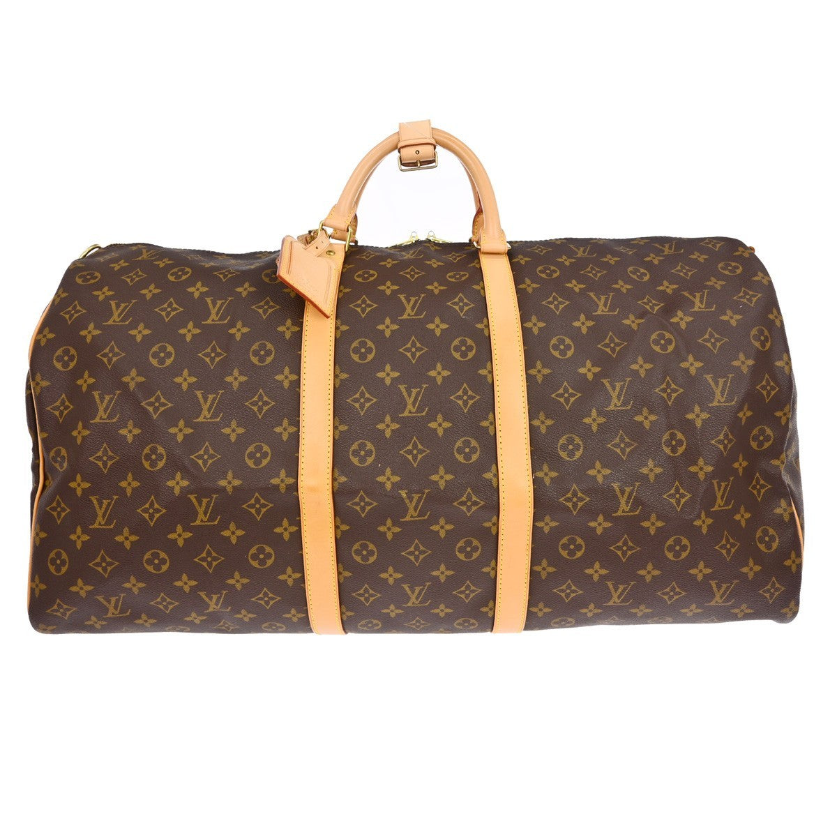 Louis Vuitton Keepall Bandouliere Bag Monogram Canvas Brown Canvas Travel Bag Bag (Pre-Loved)