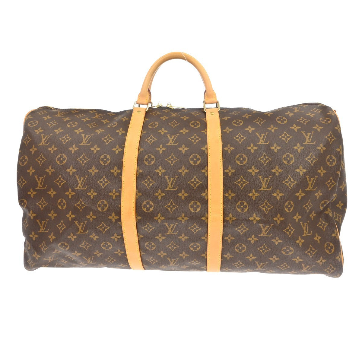 Louis Vuitton Keepall Bandouliere Bag Monogram Canvas Brown Canvas Travel Bag Bag (Pre-Loved)