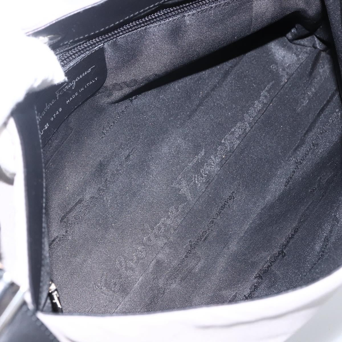 Salvatore Ferragamo Salvatore Ferragamo Vintage Shoulder Bag Nylon Gray Nylon Shoulder Bag Bag (Pre-Loved)