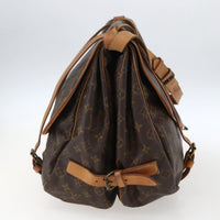 Louis Vuitton Louis Vuitton Saumur Handbag Monogram Canvas Brown Canvas Shoulder Bag Bag (Pre-Loved)