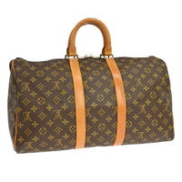 Louis Vuitton Louis Vuitton Keepall Bag Monogram Canvas Brown Canvas Travel Bag Bag (Authentic Pre-Loved)