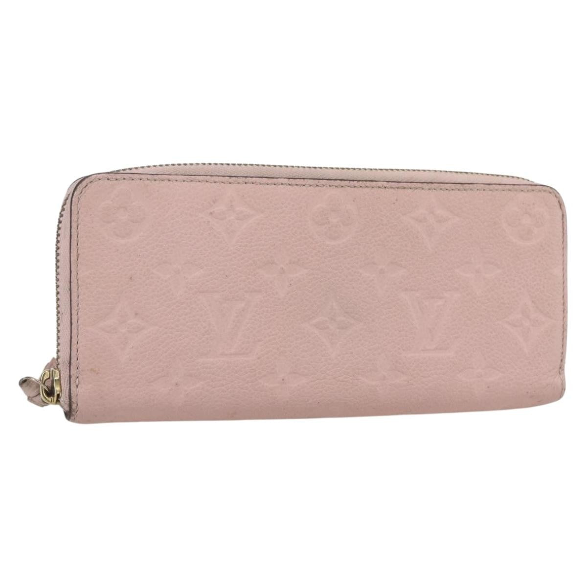 Louis Vuitton Clemence Wallet Monogram Empreinte Leather Pink Leather Wallets Accessory (Pre-Loved)