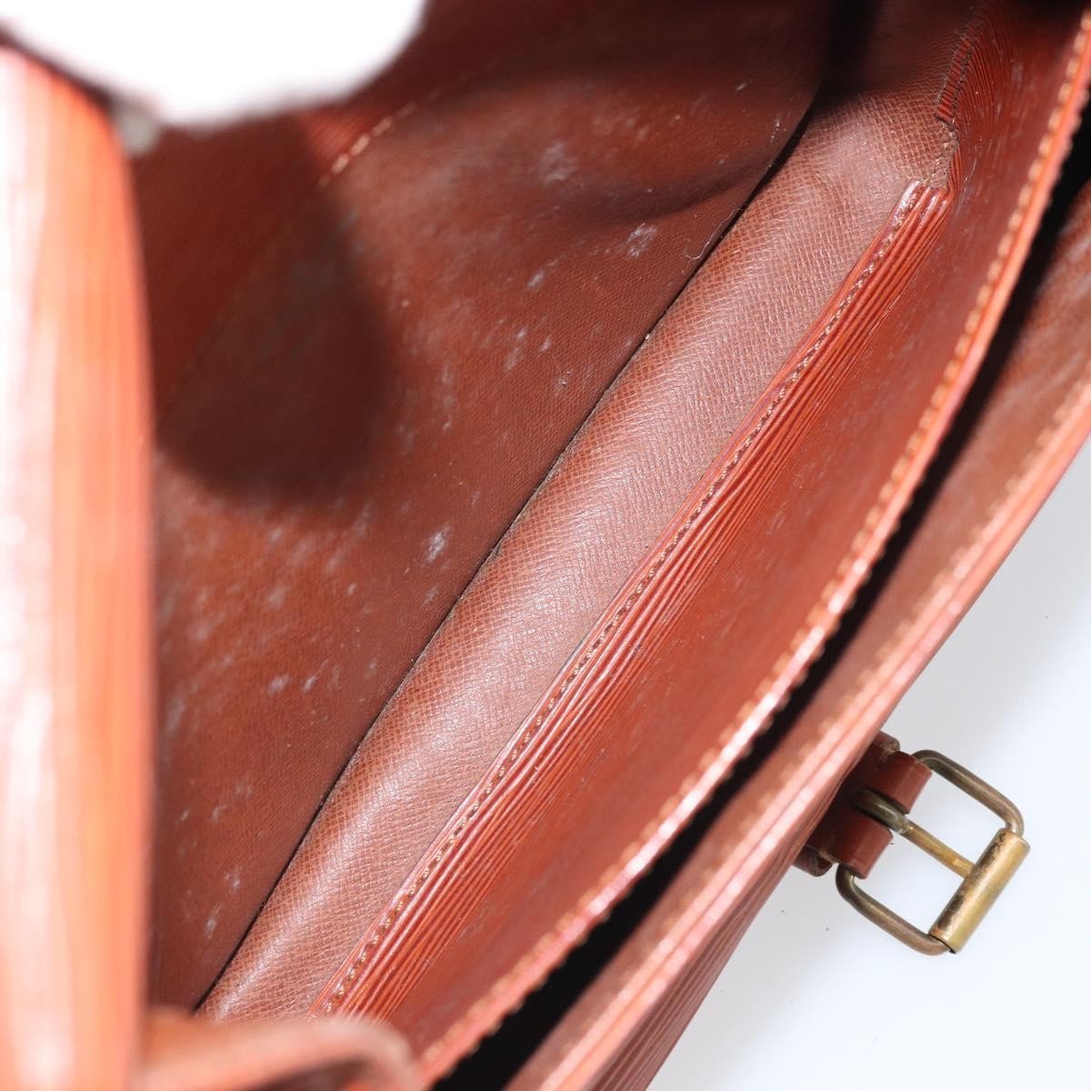 Louis Vuitton Cartouchiere Handbag Epi Leather Brown Leather Shoulder Bag Bag (Authentic Pre-Loved)