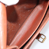 Louis Vuitton Cartouchiere Handbag Epi Leather Brown Leather Shoulder Bag Bag (Authentic Pre-Loved)