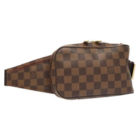 Louis Vuitton Geronimos Waist Bag Damier Brown Canvas Shoulder Bag Bag (Authentic Pre-Loved)