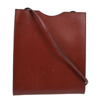 Hermes Onimaitou Pochette Box Calf Burgundy Leather Shoulder Bag Bag (Authentic Pre-Loved)